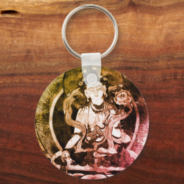 Chaveiro Chenrezer Buda, Vintage Heruka, Tibete