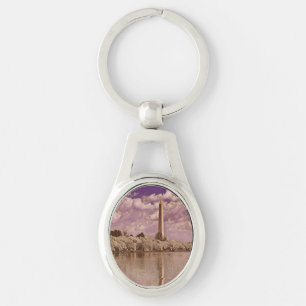 Chaveiro Cherry Blossoms no Washington Monument Keycha