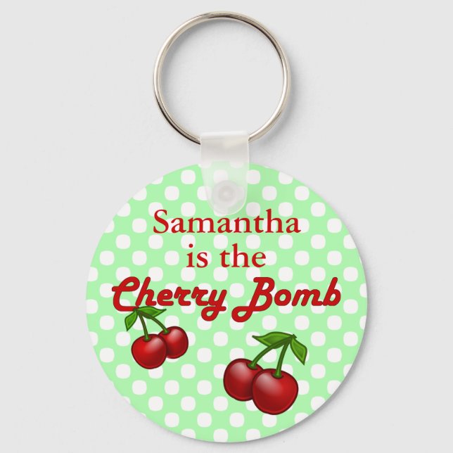 Chaveiro Cherry Bomb Custom Keychain (Frente)