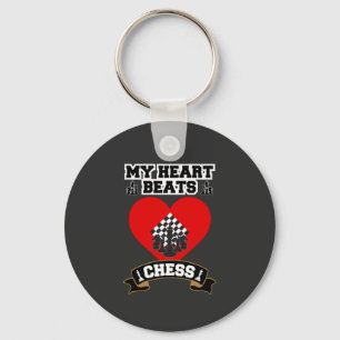 Chaveiro Chess Hearts Strategy Game Love Passion