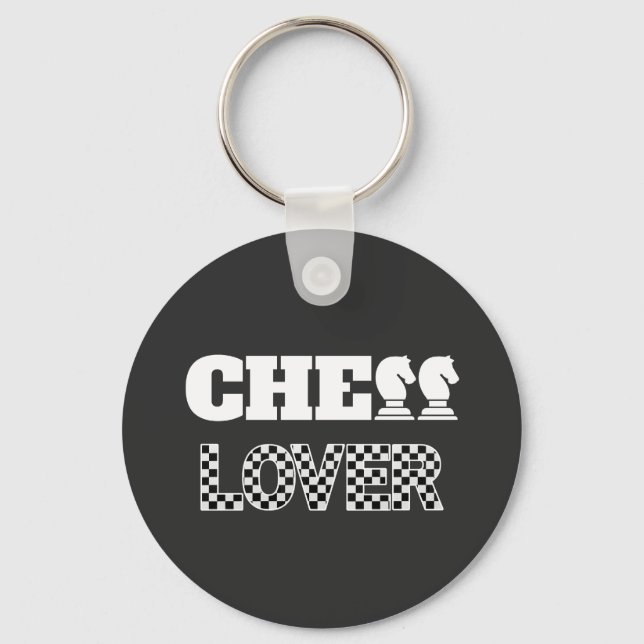 Chaveiro Chess Lover White Knights Criativo Jogo Único (Frente)