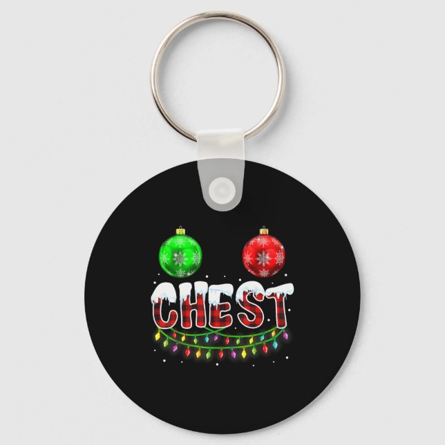 Chaveiro Chest Nuts Christmas Funny Matching Couple Chestnu (Frente)