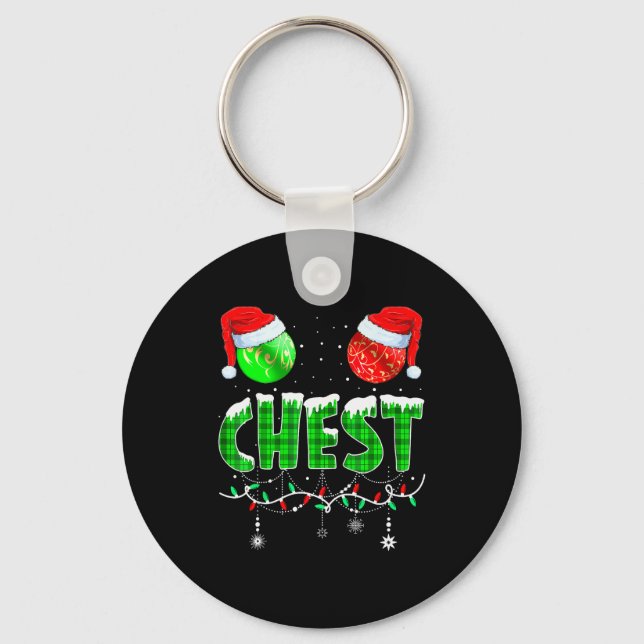 Chaveiro Chestnuts Matching Family Funny Chest Nuts Christm (Frente)