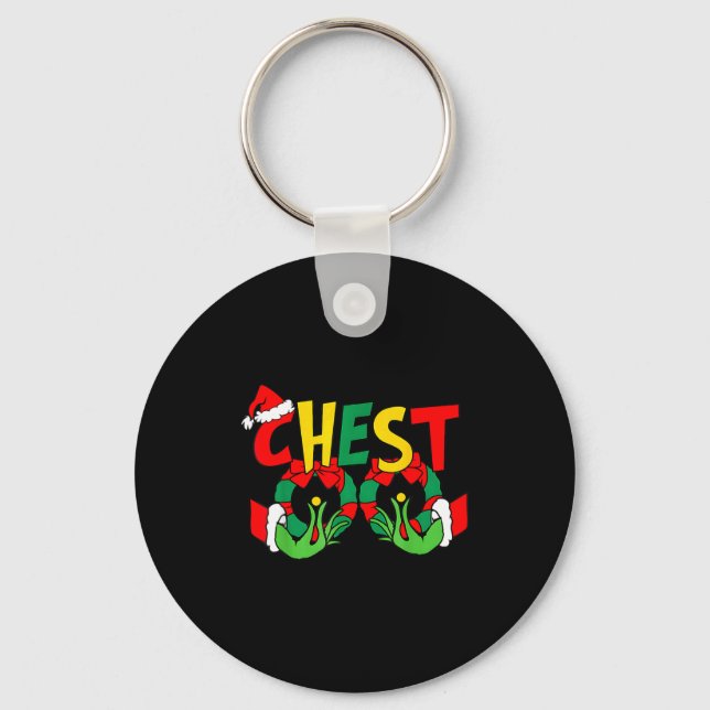 Chaveiro Chestnuts Matching Family Funny Chest Nuts Christm (Frente)