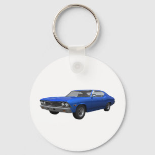 Chaveiro Chevelle 1968 SS: Revestimento azul
