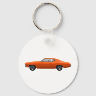 Chaveiro Chevelle 1969 SS: Revestimento alaranjado