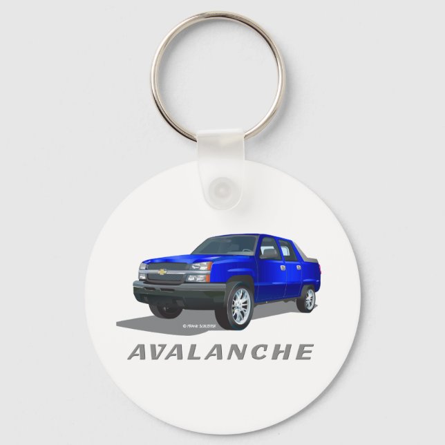 Chaveiro Chevrolet Avalanche Blue (Frente)
