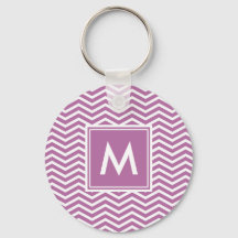 Chevrons Roxos Bodacious Modernos Com Monograma
