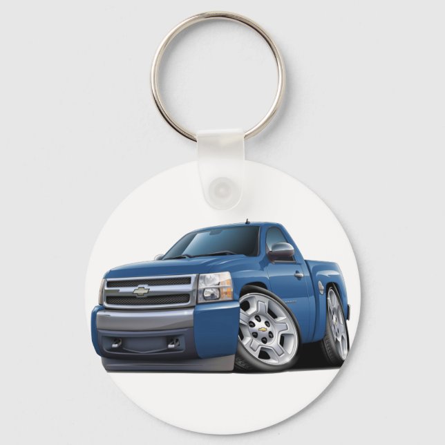 Chaveiro Chevy Silverado Blue Granite Truck (Frente)