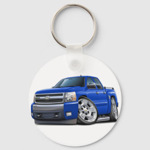 Chaveiro Chevy Silverado Dualcab Blue Truck