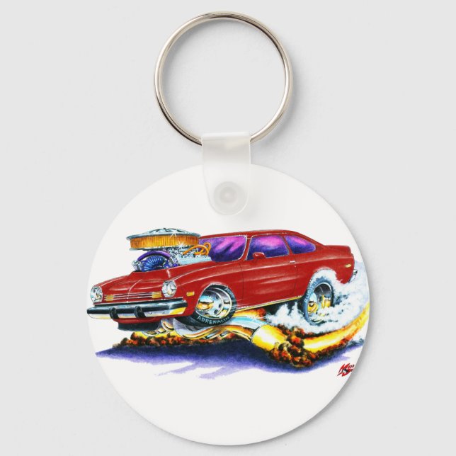 Chaveiro Chevy Vega Maroon Car (Frente)
