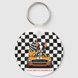 Chaveiro Chi Chi Conquista a Bandeira Xadrez