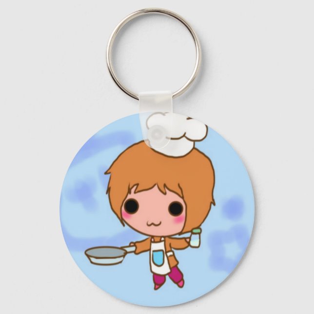 Chaveiro Chibi chef (Frente)