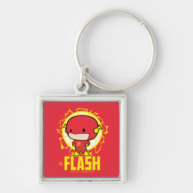 Chaveiro Chibi Flash com eletricidade (Frente)