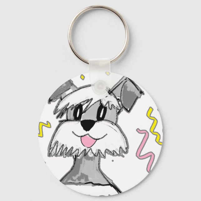Chaveiro Chibi Schnauzer (Frente)