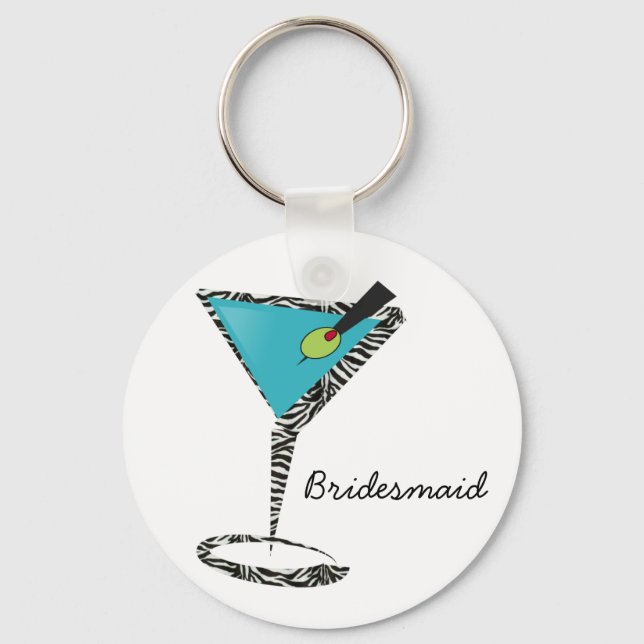 Chaveiro chic aqua martini (Frente)