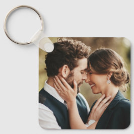 Chaveiro Chic de Fotografia de Script Moderno com Manuscrit