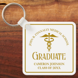 Chaveiro Chic Dourado Faculdade de Medicina