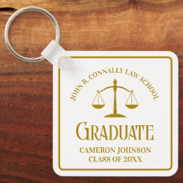 Chaveiro Chic Dourado Law School Graduation Keepsasasak
