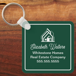 Chaveiro Chic Green Real Estate Company Custom Realtor
