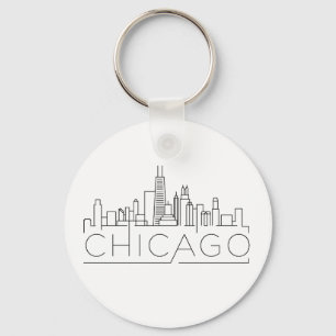 Chaveiro Chicago Estilizada Skyline