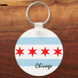 Chaveiro Chicago Flag, City & Illinois State USA / sports