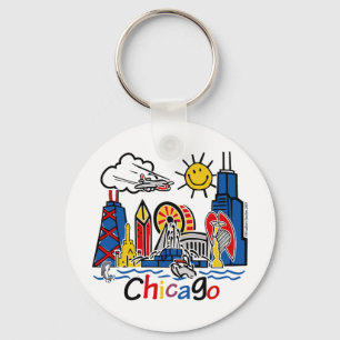 Chaveiro Chicago Kids Skyline