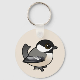 Chaveiro Chickadee Preto-tampado