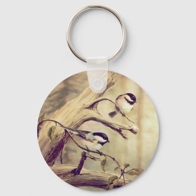 Chaveiro CHICKADEES de SHARON SHARPE (Frente)