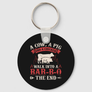 Chaveiro Chicken Graphic Meat Smoking Fumando