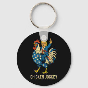 Chaveiro Chicken Jockey Trump Engraçado Memória