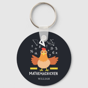 Chaveiro Chicken Math Gag Engraçado Professor de Mathemach