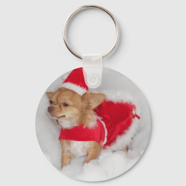 Chaveiro chihuahua de Natal (Frente)