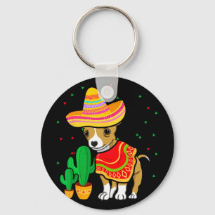 Chaveiro Chihuahua Dog Sombrero Cinco De Mayo Fiest