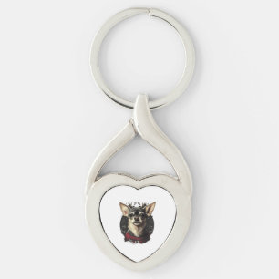 Chaveiro Chihuahua Felry Natal X-Mas Tree Cute