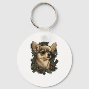 Chaveiro Chihuahua Felry Natal X-Mas Tree Cute