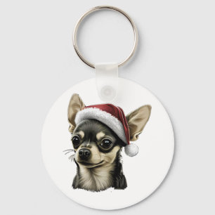 Chaveiro Chihuahua Felry Natal X-Mas Tree Cute