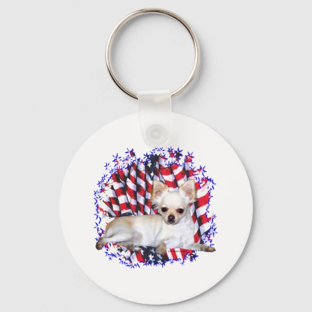 Chaveiro Chihuahua Patriot (Frente)