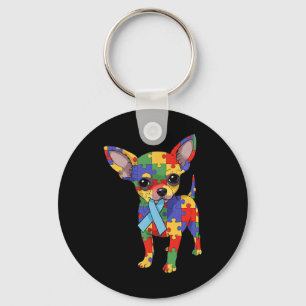 Chaveiro Chihuahua Quebra-cabeça Autismo Sensibilização Mul