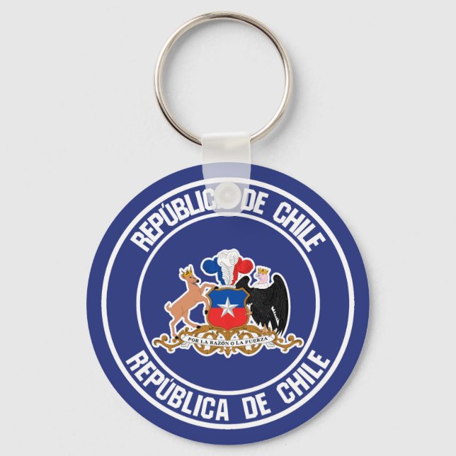 Chaveiro Chile Round Emblem (Frente)