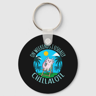 Chaveiro Chillalotl Kawaii Animal Axolotl Proprietário de 