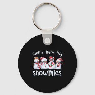 Chaveiro Chillin Com Meu Pijama de Natal Snowmies Snowman