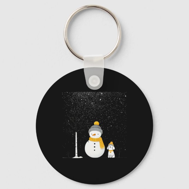 Chaveiro Chillin Com Meu Snowmies Natal Snowman Snowman (Frente)