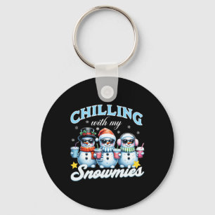 Chaveiro Chillin Com Minhas Neves Engraçado Snowman Natal K