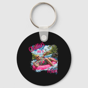 Chaveiro Chillin Como Um Felon Engraçado Shirt Summer Trum