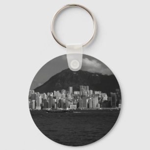 Chaveiro China Antiga Arranha-céus da Baía de Hong Kong