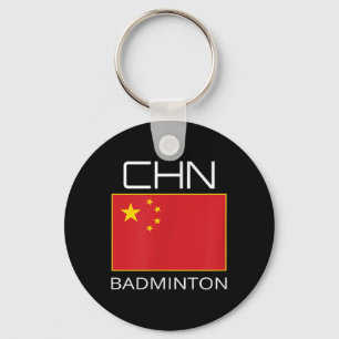 Chaveiro China Badminton Team Fan Gift Atleta Chinês Chn