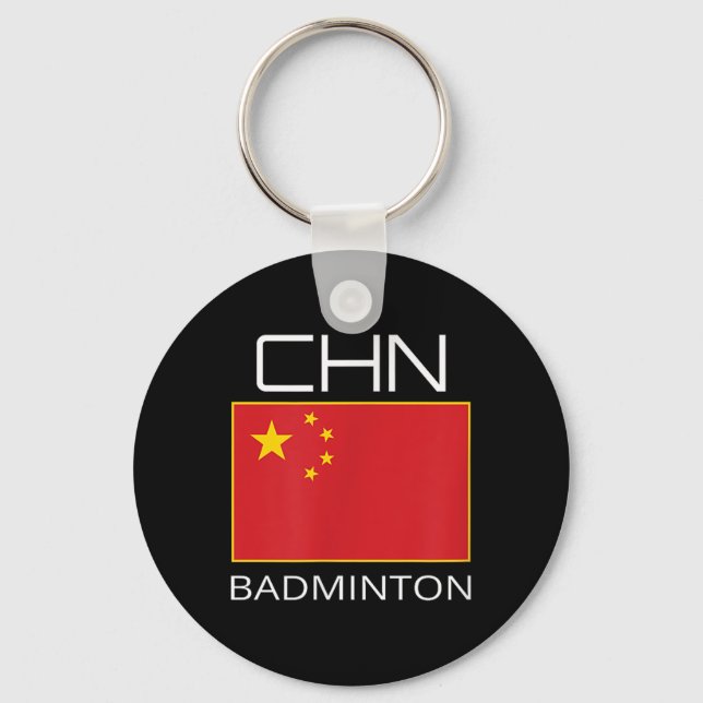 Chaveiro China Badminton Team Fan Gift Atleta Chinês Chn (Frente)
