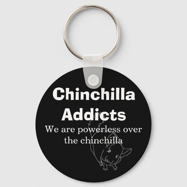 Chaveiro Chinchilla Addicts, somos impotentes... (Frente)