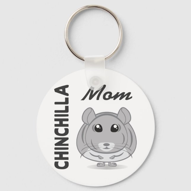 Chaveiro Chinchilla Mom Keychain (Frente)